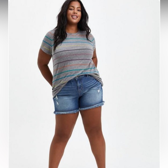 torrid Tops - Torrid Vintage Triblend Colorful Crew Neck Short Sleeve Tshirt Size Women’s 1XL